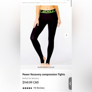 2XU Power recovery compression pants! Never worn, size Large Women’s.